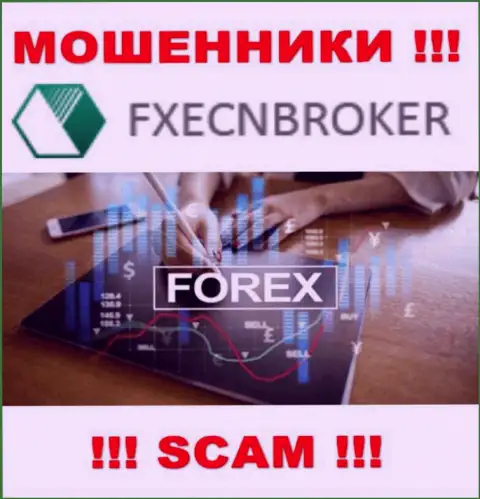 Forex - именно в данном направлении предоставляют услуги мошенники FXECNBroker Com