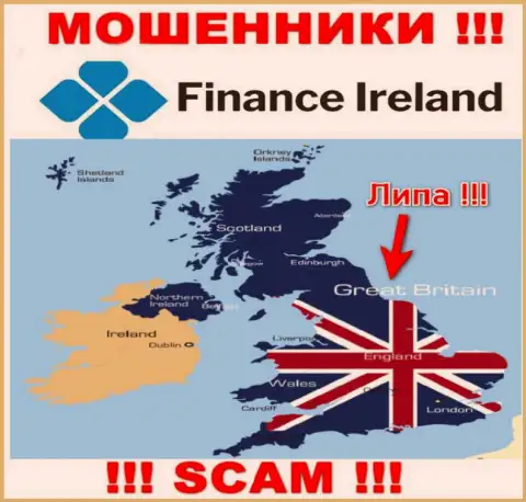 Мошенники Finance Ireland не представляют достоверную информацию относительно их юрисдикции