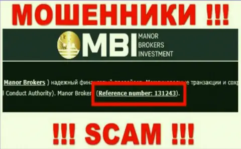 Хоть Manor Brokers и указывают на сервисе номер лицензии, знайте - они все равно МОШЕННИКИ !