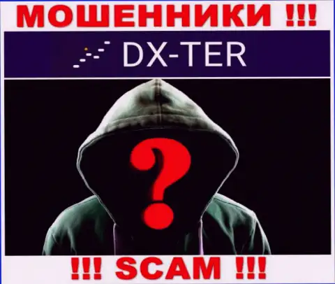 Нет возможности узнать, кто же является прямым руководством компании DX Ter - это явно мошенники