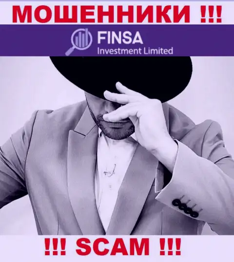 FinsaInvestment Limited - это ненадежная компания, инфа о непосредственных руководителях которой напрочь отсутствует