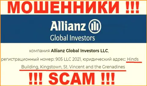 Оффшорное местоположение Allianz Global Investors LLC по адресу - Hinds Building, Kingstown, St. Vincent and the Grenadines позволило им безнаказанно обворовывать