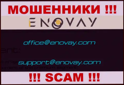 Е-мейл, который обманщики ЭноВэй разместили на своем официальном информационном портале