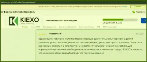 Отзыв трейдера об взаимодействии с FOREX дилинговой компанией KIEXO