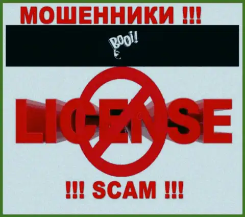Booi Casino действуют нелегально - у указанных интернет-жуликов нет лицензионного документа !!! БУДЬТЕ ОЧЕНЬ ВНИМАТЕЛЬНЫ !!!